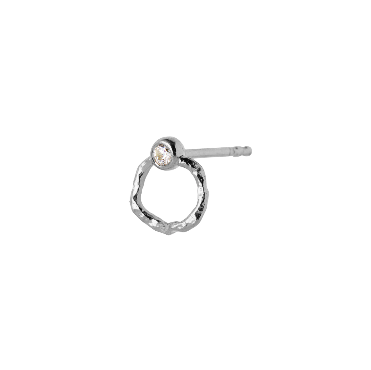 Stine A - Petit Wavy Circle ørering 50%